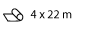 4x22m